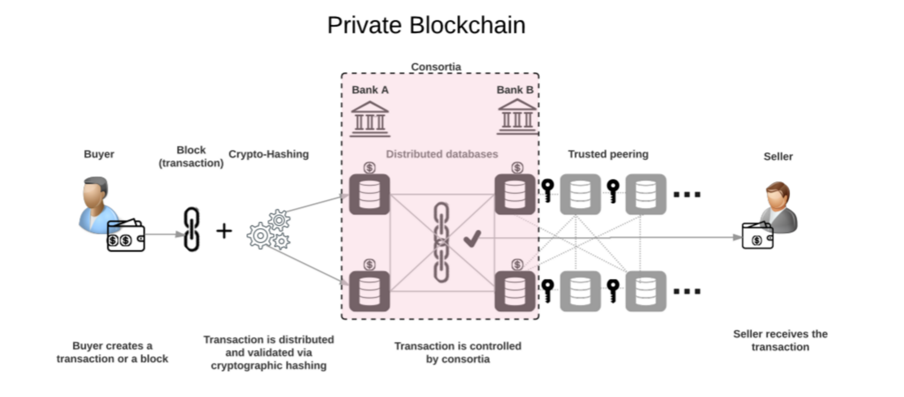 permissioned blockchain, private