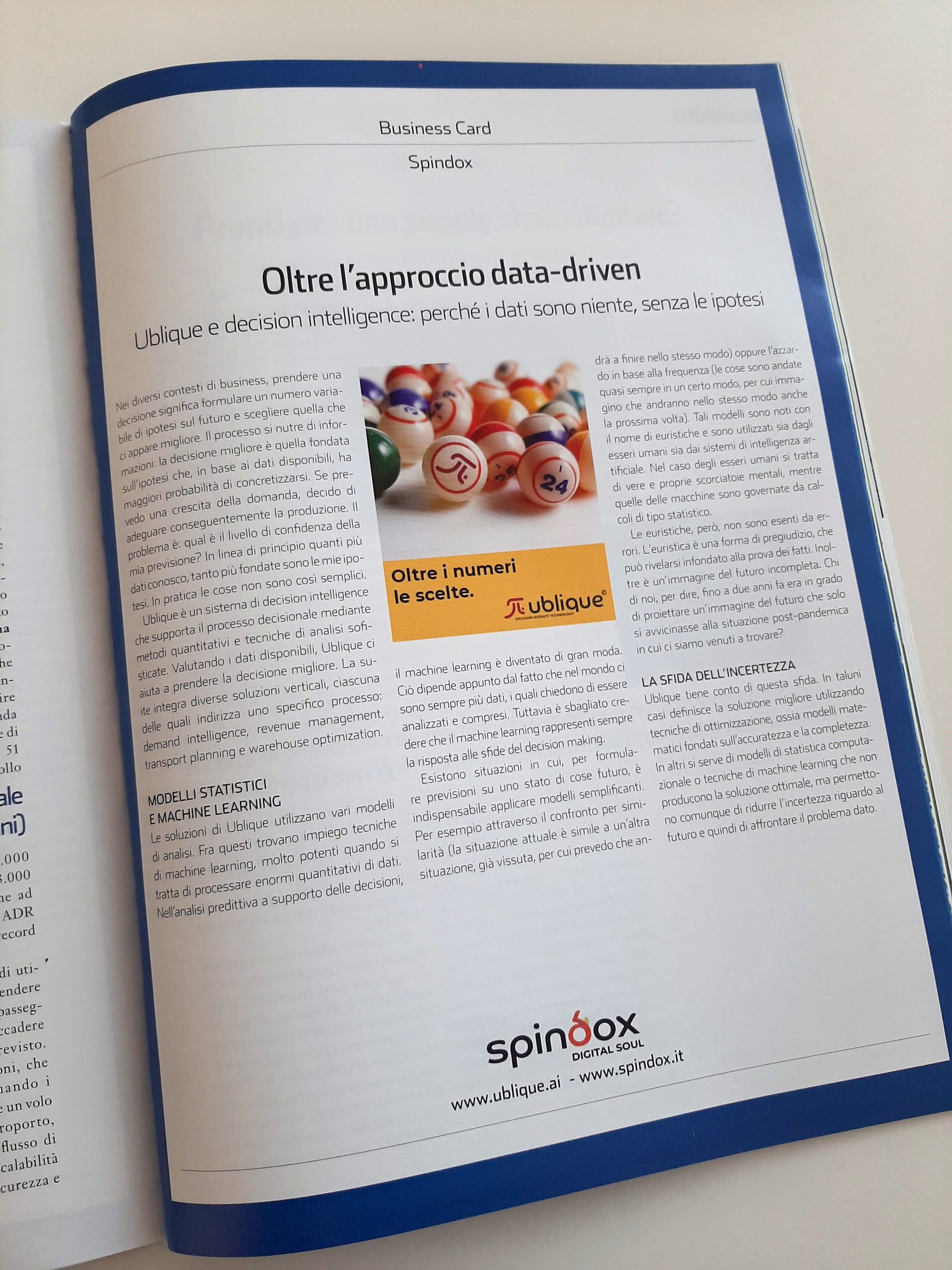 Articolo di Data Manager su approccio demand driven con Ublique