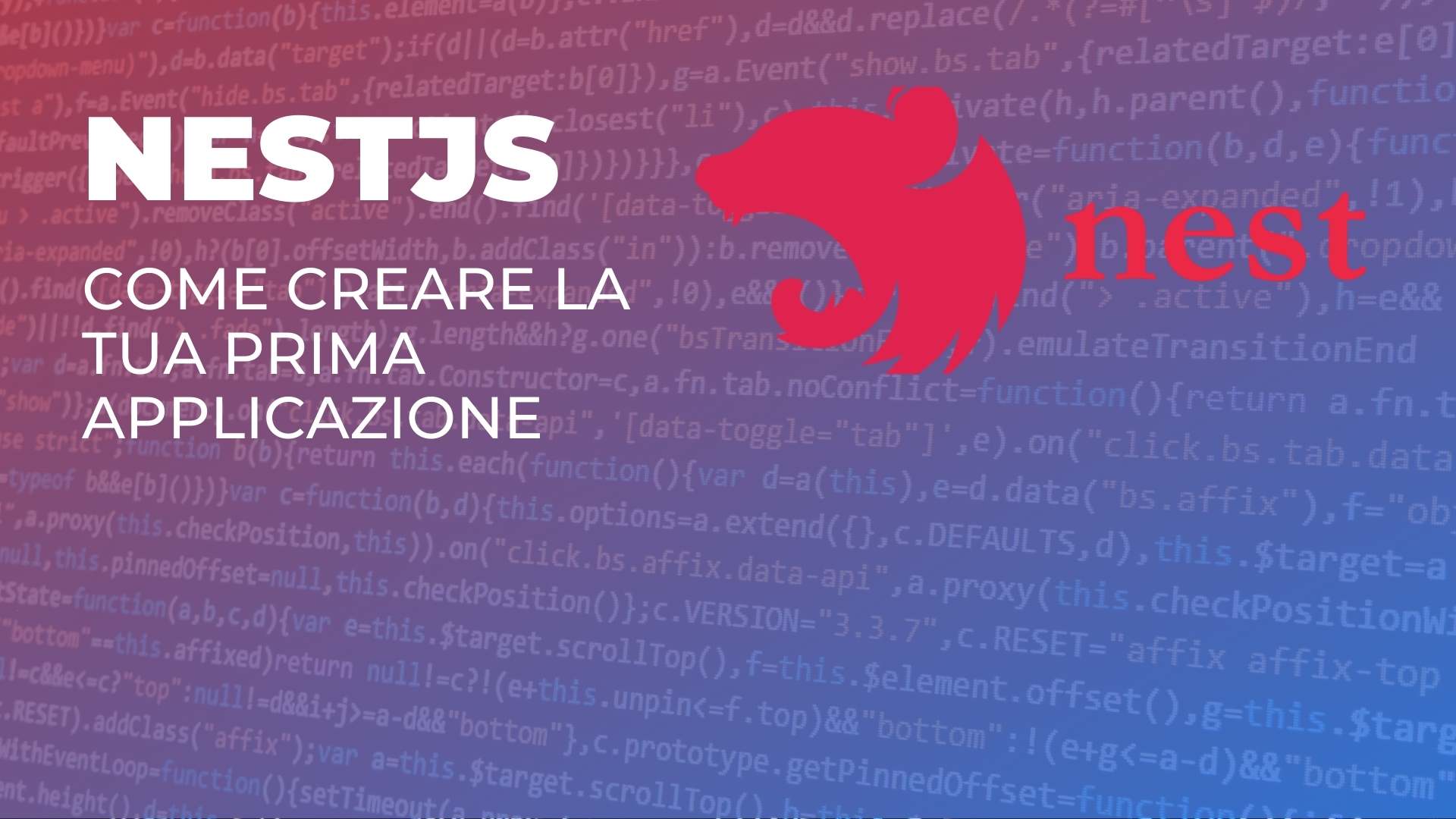 applicazione nestjs come creare la tua prima app