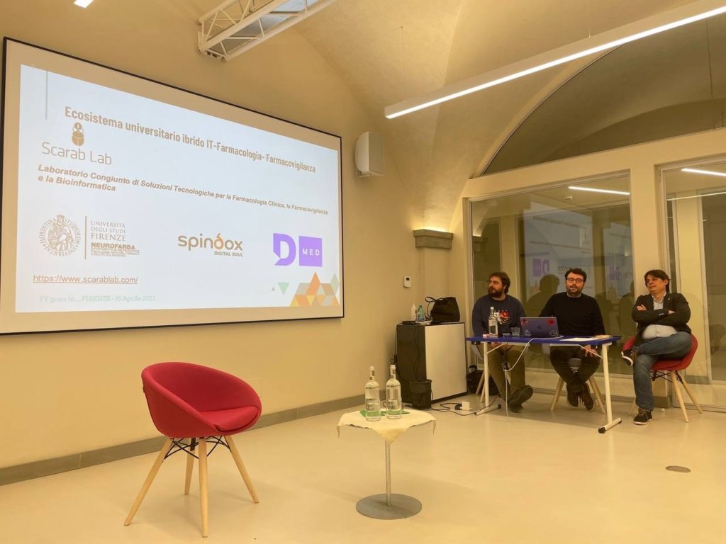 Spindox Goes to Florence prentazione Farmaceutica Young Roberto Bonaiuti Martino Spighi