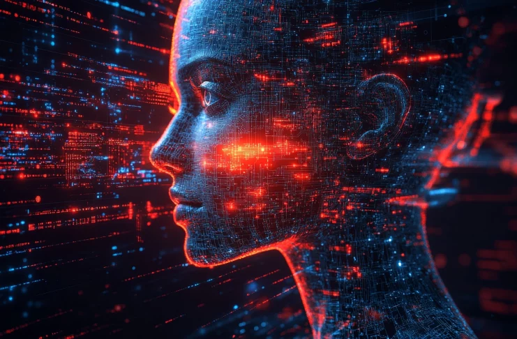 Una faccia composta di dati