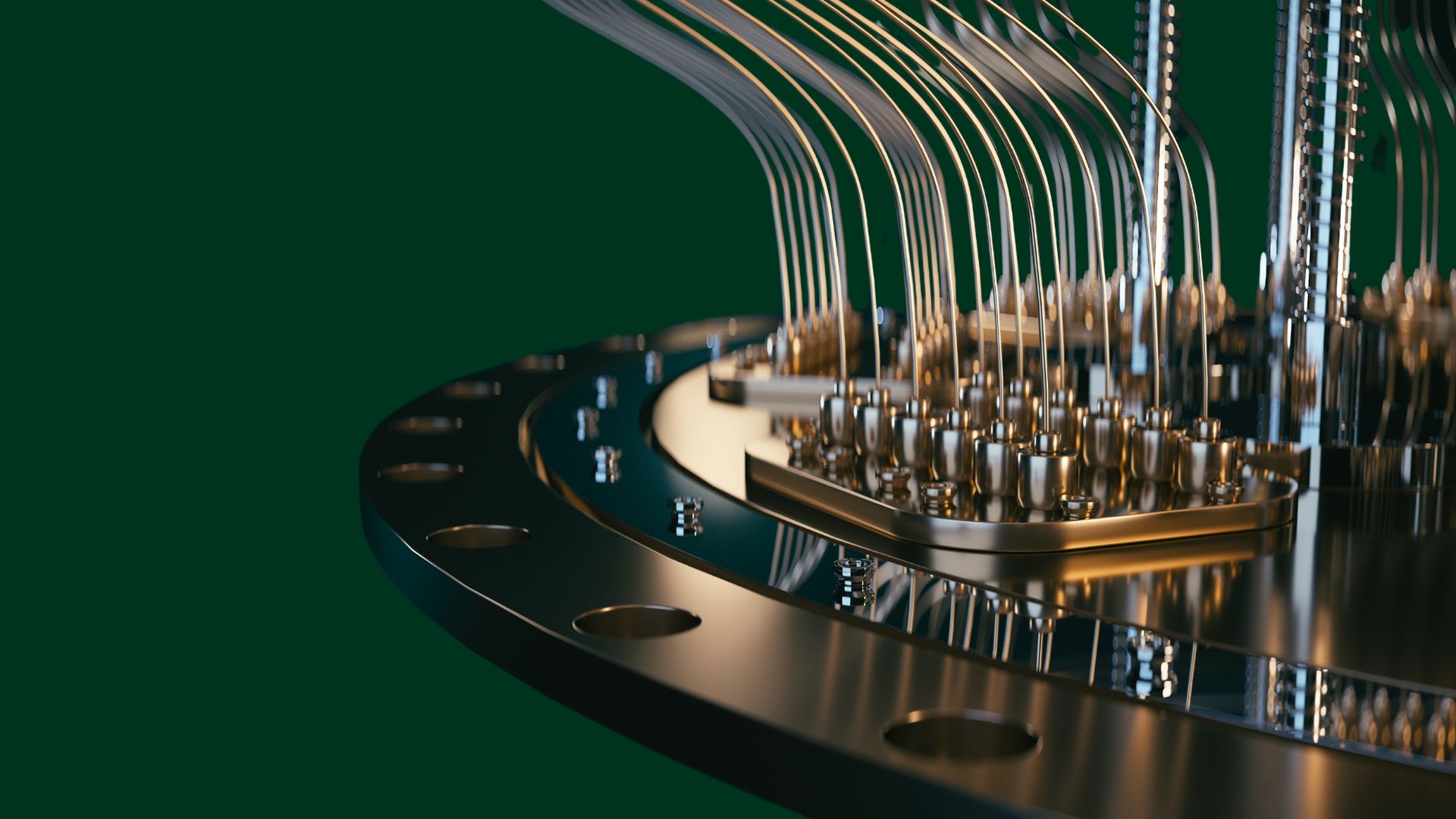 La foto di un computer quantistico